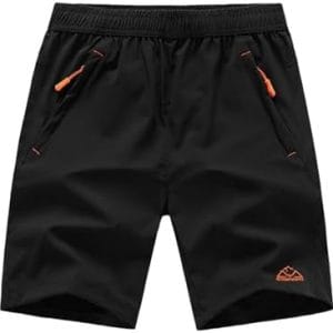 TBMPOY Men's 7" / 9" Running Hiking Shorts Quick Dry Athletic Gym Outdoor Sports Short 3 Zipper Pockets