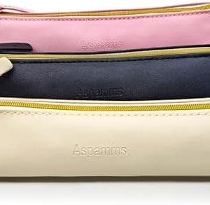 3PCS Small Makeup Bag for Purse, Mini Portable Cosmetic Bags for Women, Coin Purse Lipstick Cosmetic Accessories Leather Organizer, Small Travel Kit Storage Pouch