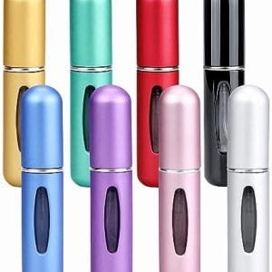 Refillable Perfume Atomizer Travel,8Pcs 5ML Portable Mini Pocket Perfume Atomizer Bottle Spray for Women Mens Small Mister Spray Bottle for Travel Accessories