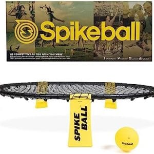 Spikeball The Original Kit 1-Ball Game Set - Outdoor Games, Yard Games & Camping Games - Includes 1 Ball, 1 Net, Drawstring Bag & Rulebook Set for Lawn & Yard Games
